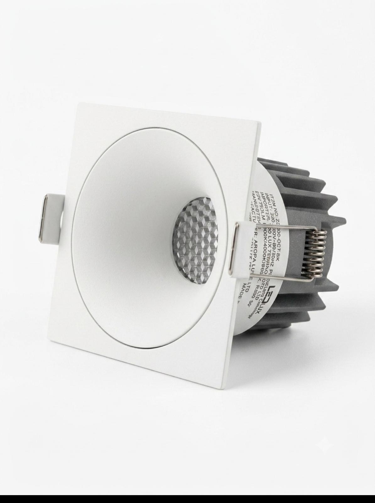 Ayala Recessed 12W Square Mtkon White CCT