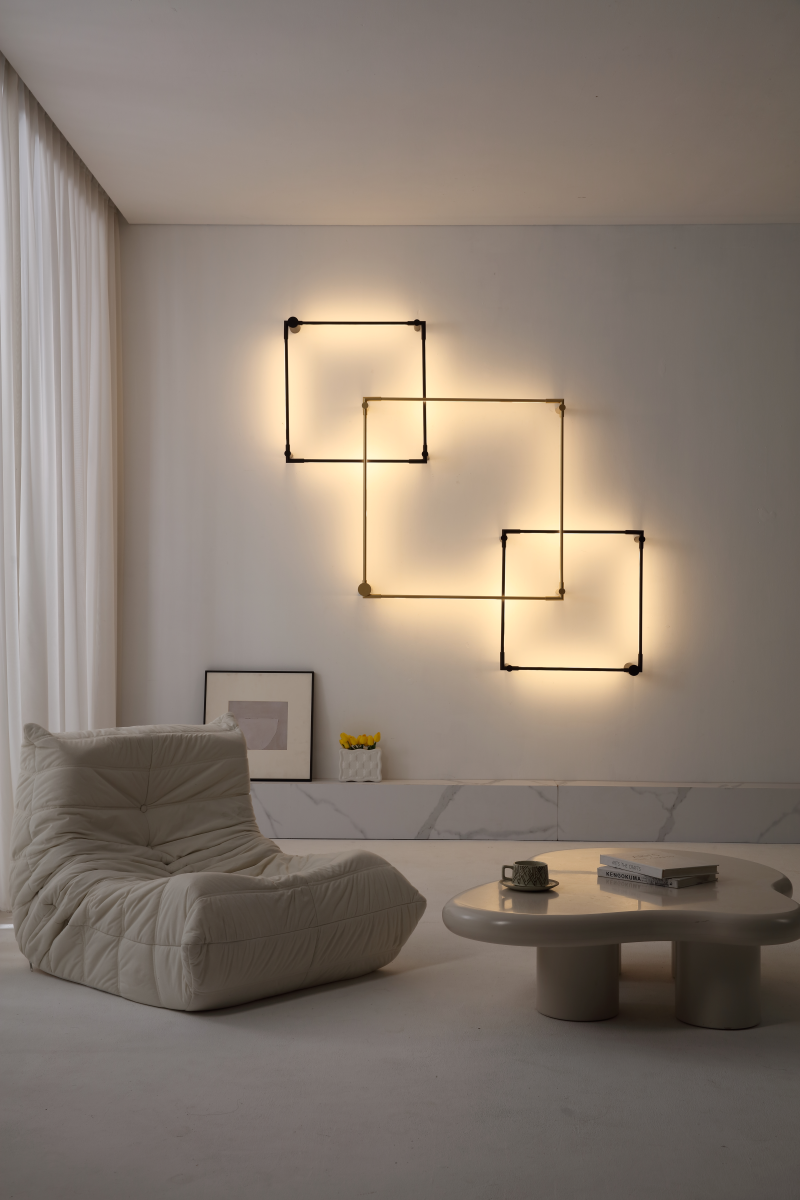 Aon Pendant Tube Square LED 24W Black