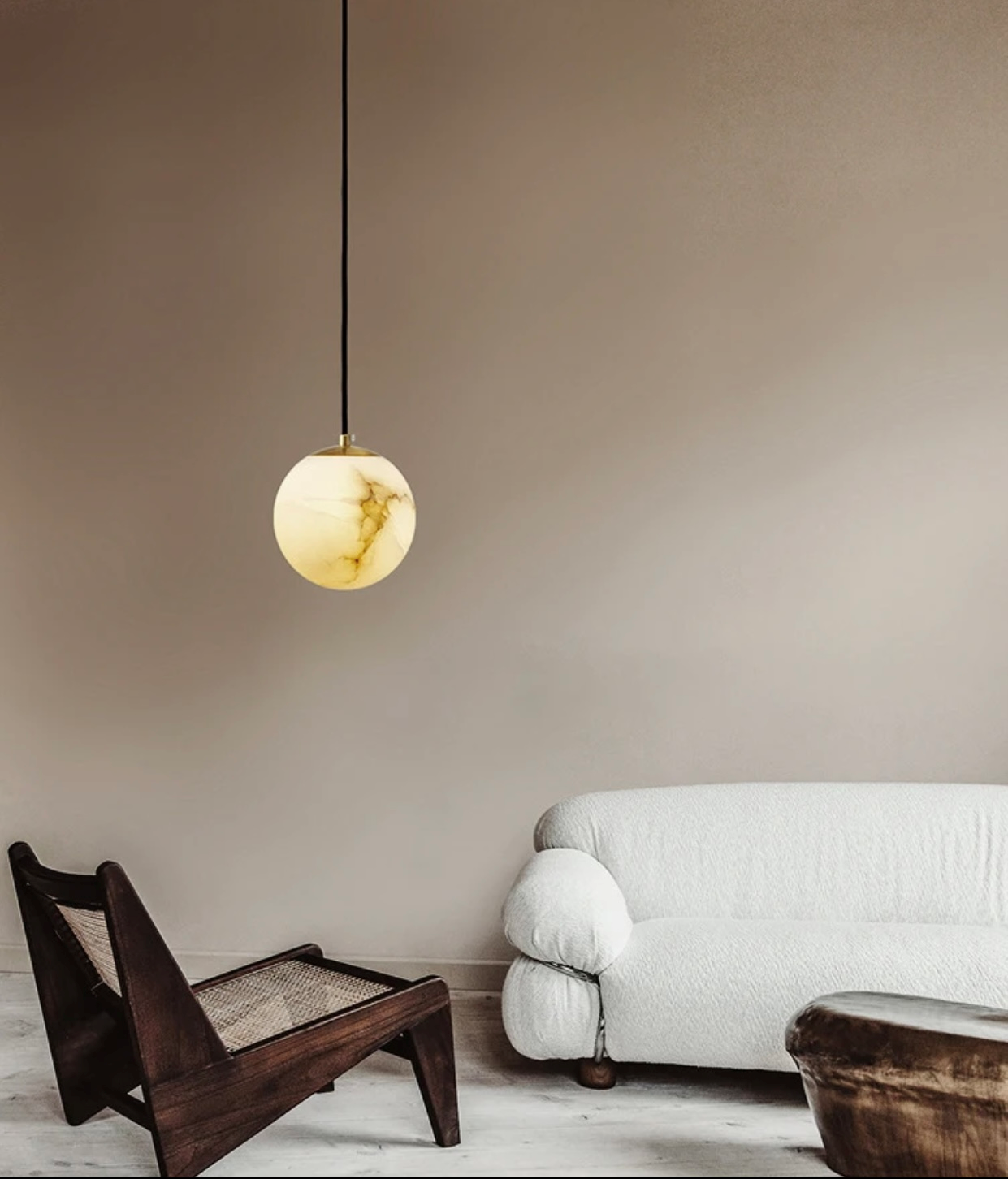 Pendant Marble Spanish Globe 120 G9