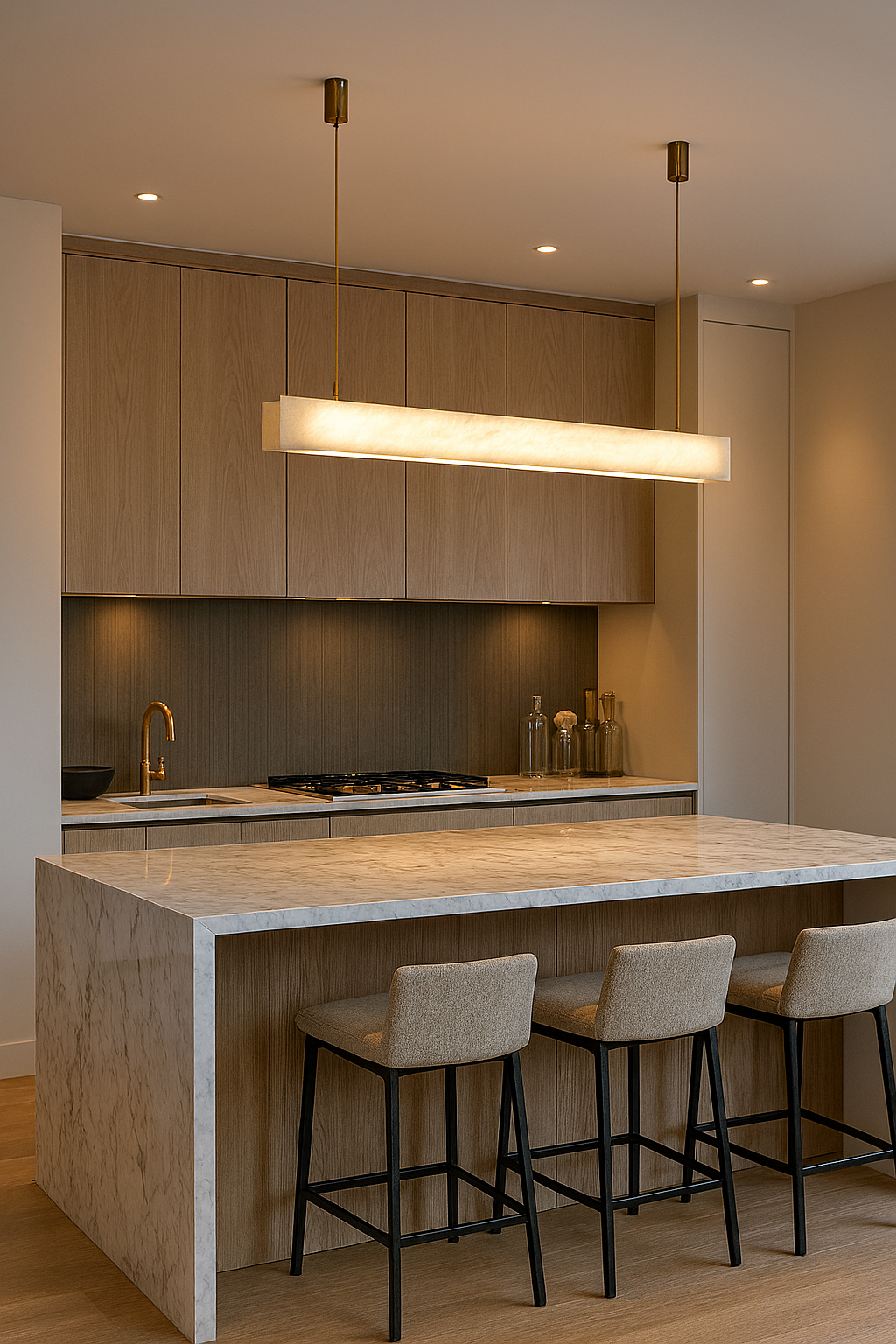 Marble Pendant Rectangular 120CM 36W