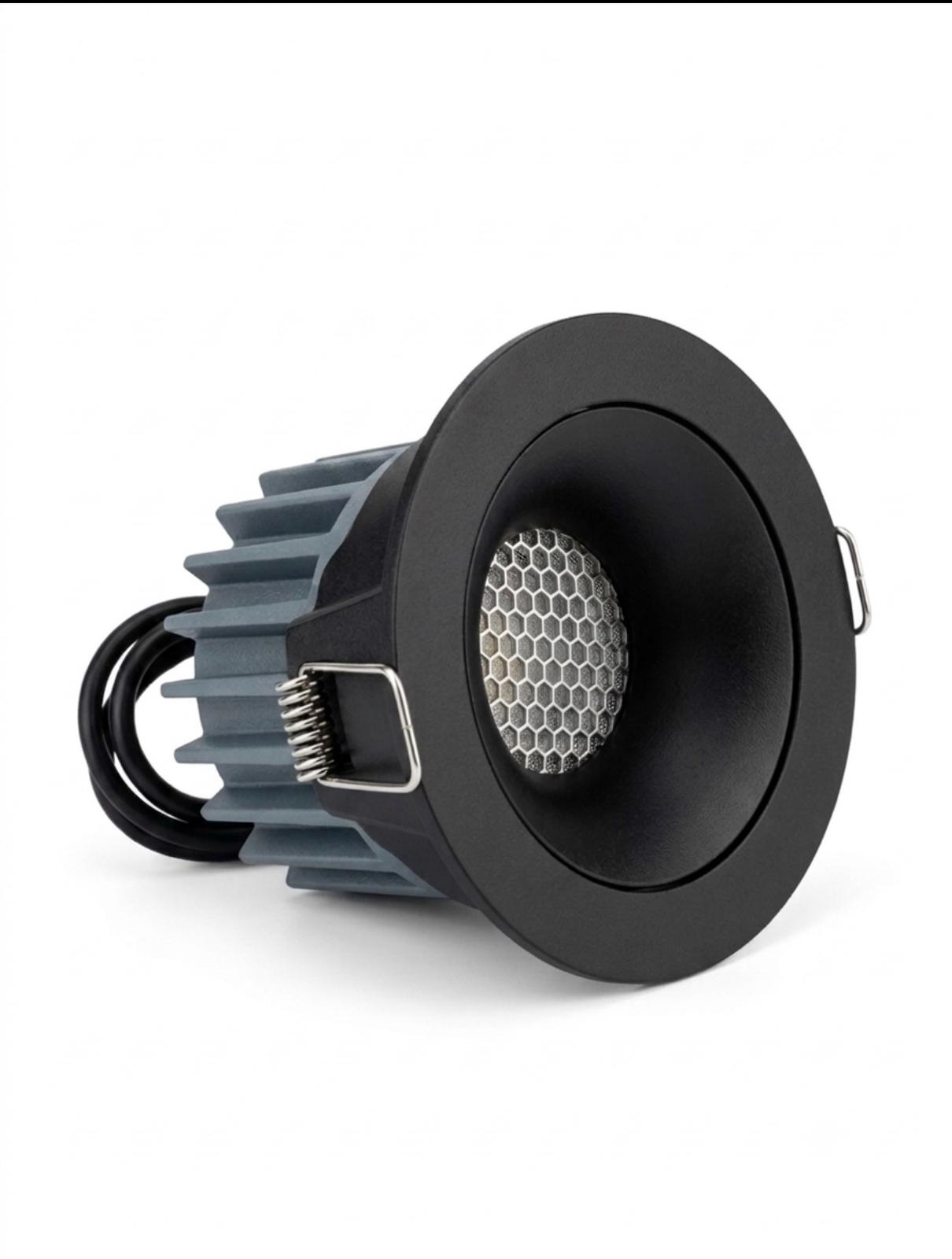 Ayala Recessed 12W Round Mtkon Black CCT
