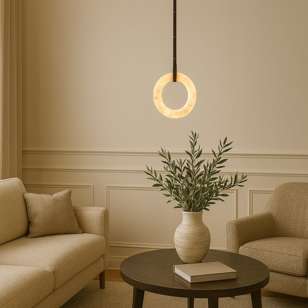 Pendant Marble Spanish Ring 400 Rounded Vertical