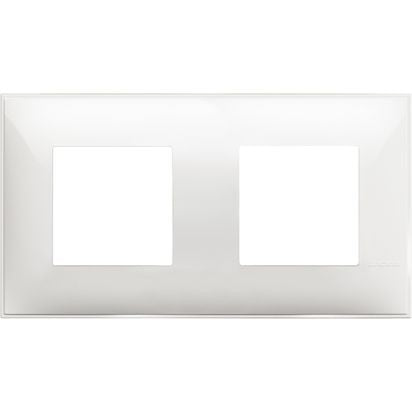 R4802M2RW - Cover plate - 2+2 horizontal/vertical installation modules - White