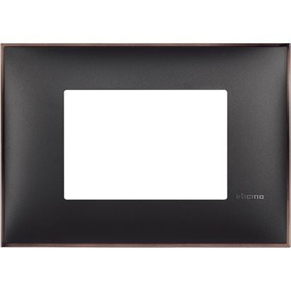 R4803BH - Cover plate - 3 modules - Black nickel