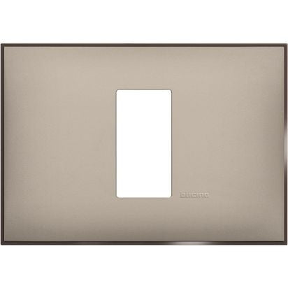 R4803M1CS - Cover plate - 1 centered module - Cream satin