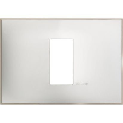 R4803M1WS - Cover plate - 1 centered module - White satin