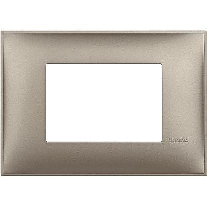 R4803TM - Cover plate - 3 modules - Titanium metal