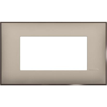R4804CS - Cover plate - 4 modules - Cream satin