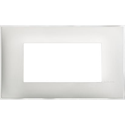 R4804ES - Cover plate - 4 modules - Ice satin