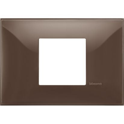 R4819MK - Cover plate - 2 centered modules - Moka