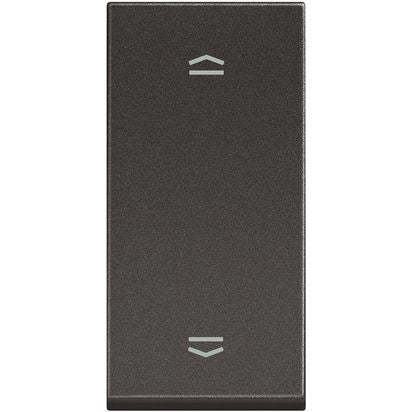 RG4037N - Double pushbutton 1P (NO) + 1P (NO) 10A - 250Vac interlocked - Black