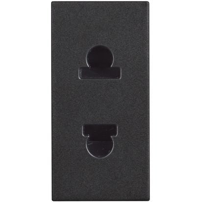 RG4125 - Euro american standard socket 2P 16 A 127/250 Vac - Black
