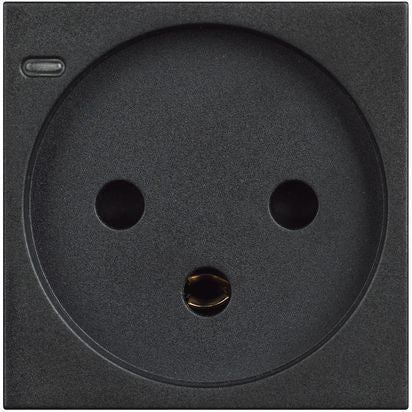 RG4183 - Israeli standard socket 2P+E 16 A 250 Vac - Black