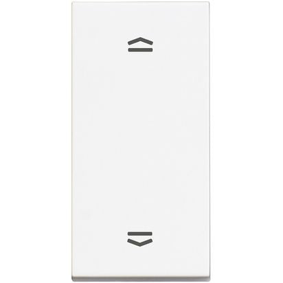 RW4037N - Double pushbutton 1P (NO) + 1P (NO) 10A - 250Vac interlocked - White