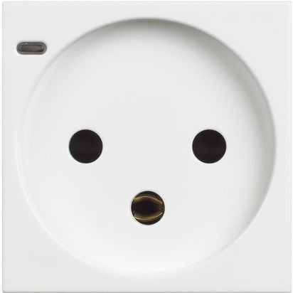 RW4183 - Israeli standard socket 2P+E 16 A 250 Vac - White