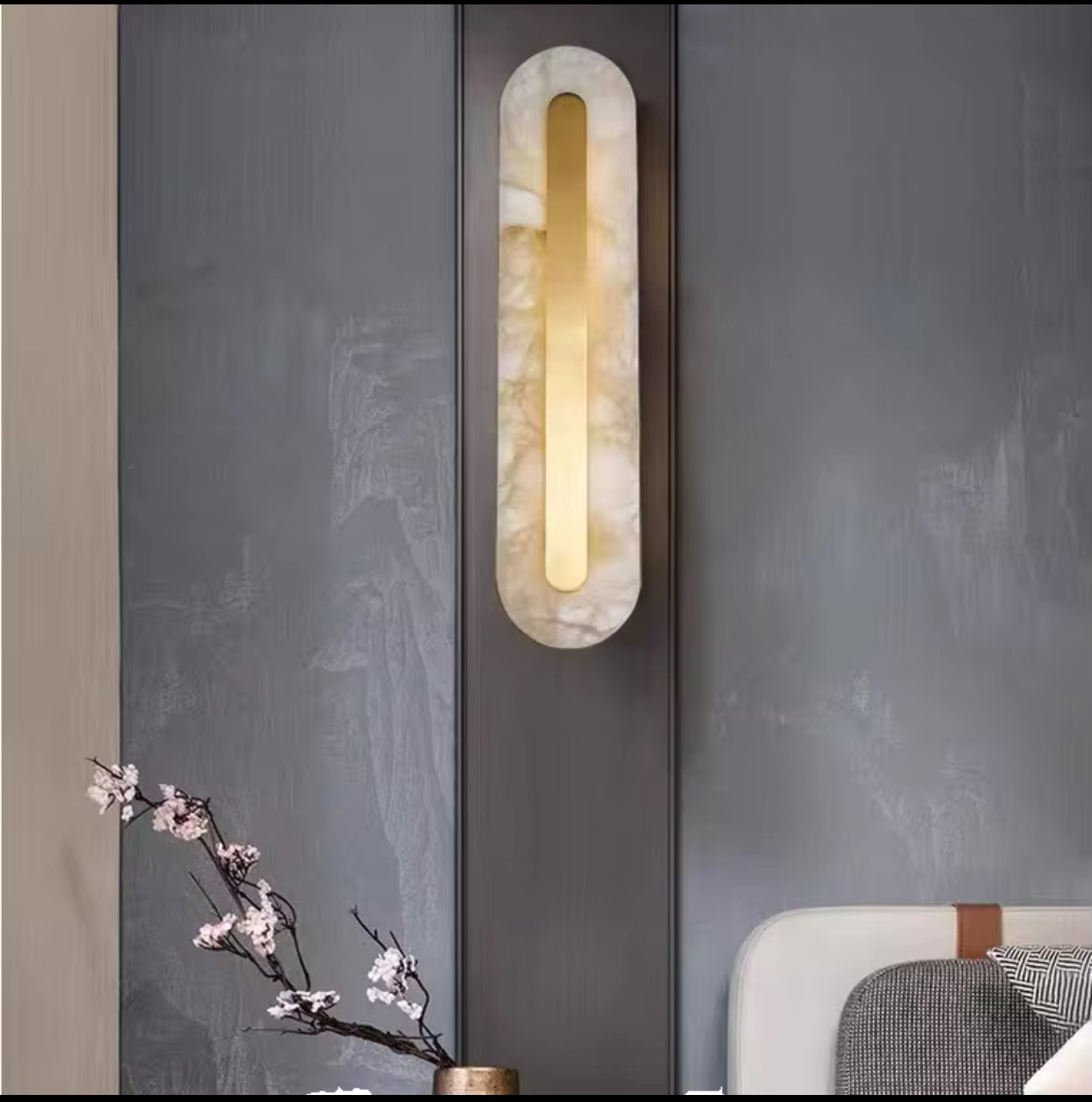 Lamp Wall Marble OPAL600
