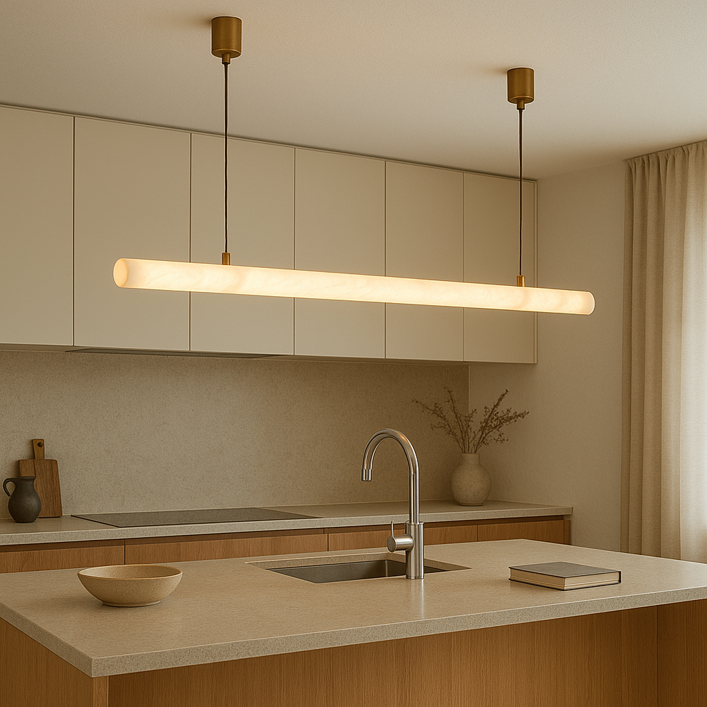 Pendant Marble Spanish Tube 1200