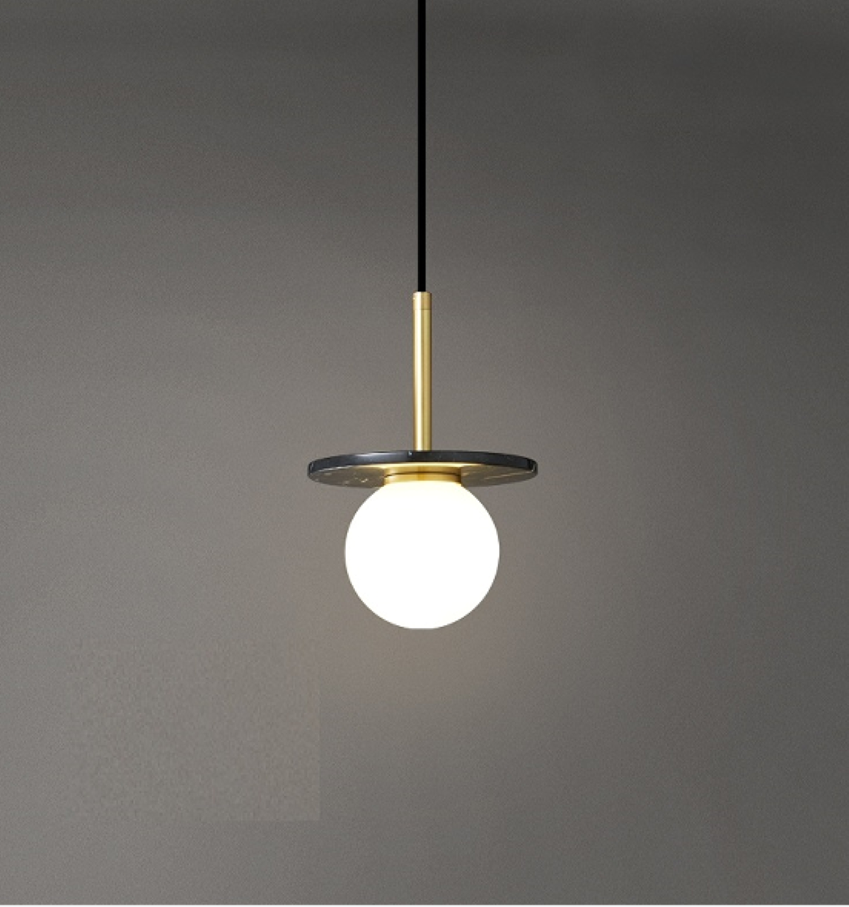 Lamp Pendant Marble LEN BLACK